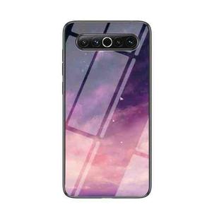 For Meizu 17 Starry Sky Painted Tempered Glass TPU Shockproof Protective Case(Fantasy Starry Sky)