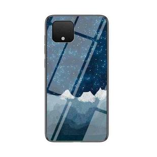For Google Pixel 4 XL Starry Sky Painted Tempered Glass TPU Shockproof Protective Case(Star Chess Rob)