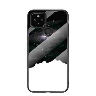 For Google Pixel 5 Starry Sky Painted Tempered Glass TPU Shockproof Protective Case(Cosmic Starry Sky)