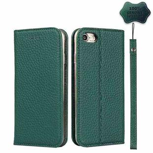 For iPhone SE 2022 / SE 2020 / 8 / 7 Litchi Genuine Leather Phone Case(Green)