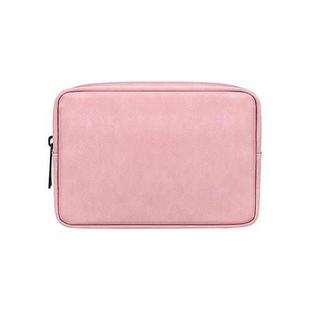 DY03 Portable Digital Accessory Leather Bag(Pink)