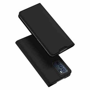 For OPPO Reno6 Pro 5G DUX DUCIS Skin Pro Series Horizontal Flip PU + TPU Leather Case, with Holder & Card Slots(Black)