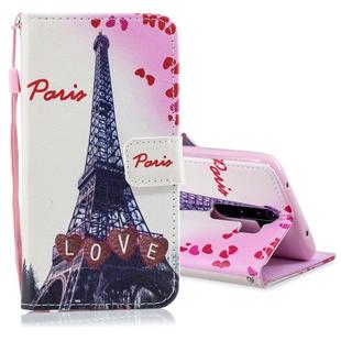 For Redmi Note 8 Pro Colored Drawing Pattern Horizontal Flip PU Leather Case with Holder & Card Slots & Wallet & Lanyard(Love Tower)