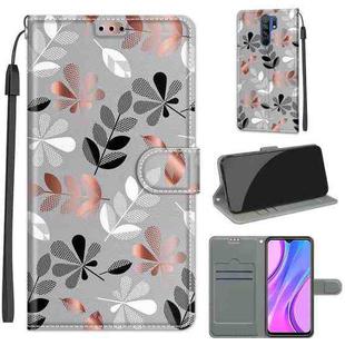 For Xiaomi Redmi 9 Voltage Coloured Drawing Magnetic Clasp Horizontal Flip PU Leather Case with Holder & Card Slots(C19 Material Flower)