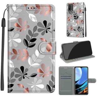 For Xiaomi Redmi 9 Power/Note 9 4G Voltage Coloured Drawing Magnetic Clasp Horizontal Flip PU Leather Case with Holder & Card Slots(C19 Material Flower)
