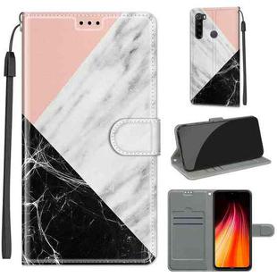 For Xiaomi Redmi Note 8 Voltage Coloured Drawing Magnetic Clasp Horizontal Flip PU Leather Case with Holder & Card Slots(C07 Pink White Black)