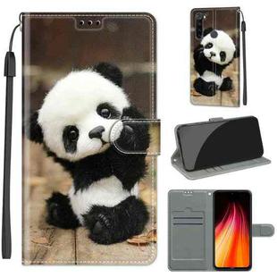 For Xiaomi Redmi Note 8 Voltage Coloured Drawing Magnetic Clasp Horizontal Flip PU Leather Case with Holder & Card Slots(C18 Wood Board Panda)
