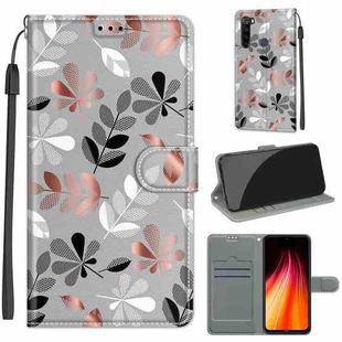 For Xiaomi Redmi Note 8 Voltage Coloured Drawing Magnetic Clasp Horizontal Flip PU Leather Case with Holder & Card Slots(C19 Material Flower)