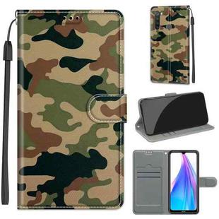 For Xiaomi Redmi Note 8T Voltage Coloured Drawing Magnetic Clasp Horizontal Flip PU Leather Case with Holder & Card Slots(C12 Green Yellow Camouflage)