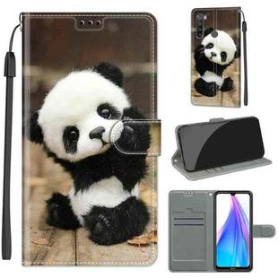 For Xiaomi Redmi Note 8T Voltage Coloured Drawing Magnetic Clasp Horizontal Flip PU Leather Case with Holder & Card Slots(C18 Wood Board Panda)