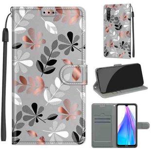 For Xiaomi Redmi Note 8T Voltage Coloured Drawing Magnetic Clasp Horizontal Flip PU Leather Case with Holder & Card Slots(C19 Material Flower)