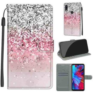 For Xiaomi Redmi Note 7 Voltage Coloured Drawing Magnetic Clasp Horizontal Flip PU Leather Case with Holder & Card Slots(C13 Silver Pink Glitter)