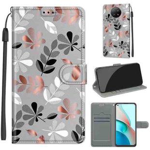 For Xiaomi Redmi Note 9 5G/ 9T Voltage Coloured Drawing Magnetic Clasp Horizontal Flip PU Leather Case with Holder & Card Slots(C19 Material Flower)