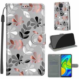 For Xiaomi Redmi Note 9/Redmi 10X 4G Voltage Coloured Drawing Magnetic Clasp Horizontal Flip PU Leather Case with Holder & Card Slots(C19 Material Flower)