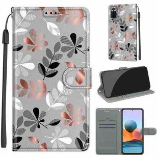 For Xiaomi Redmi Note 10 Pro Max/10 Pro Voltage Coloured Drawing Magnetic Clasp Horizontal Flip PU Leather Case with Holder & Card Slots(C19 Material Flower)