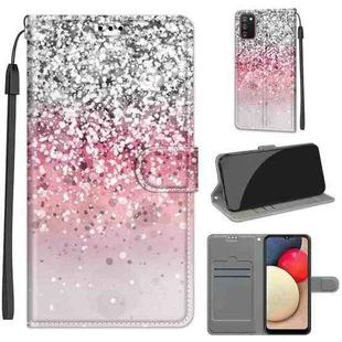For Samsung Galaxy A02s / M02s Voltage Colored Drawing Magnetic Clasp Horizontal Flip PU Leather Case with Holder & Card Slots(C13 Silver Pink Glitter)