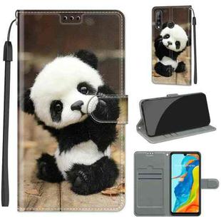 For Huawei P30 Lite Voltage Colored Drawing Magnetic Clasp Horizontal Flip PU Leather Case with Holder & Card Slots(C18 Wood Board Panda)