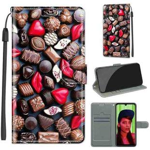 For Huawei P Smart+ 2019 Voltage Colored Drawing Magnetic Clasp Horizontal Flip PU Leather Case with Holder & Card Slots(C06 Red Lip Chocolate)