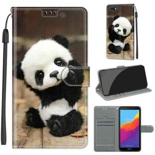 For Huawei Y5 2018 / Honor Play 7 Voltage Colored Drawing Magnetic Clasp Horizontal Flip PU Leather Case with Holder & Card Slots(C18 Wood Board Panda)