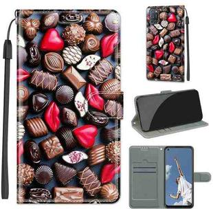 For OPPO A52 / A92 / A72 Voltage Coloured Drawing Magnetic Clasp Horizontal Flip PU Leather Case with Holder & Card Slots(C06 Red Lip Chocolate)