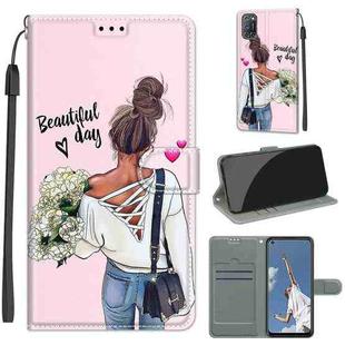 For OPPO A52 / A92 / A72 Voltage Coloured Drawing Magnetic Clasp Horizontal Flip PU Leather Case with Holder & Card Slots(C09 Hug Flower)