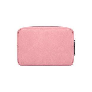 DY04 Portable Digital Accessory Frosted PU Bag(Pink)
