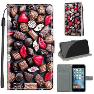 Voltage Colored Drawing Magnetic Clasp Horizontal Flip PU Leather Case with Holder & Card Slots For iPhone 6s / 6(C06 Red Lip Chocolate)