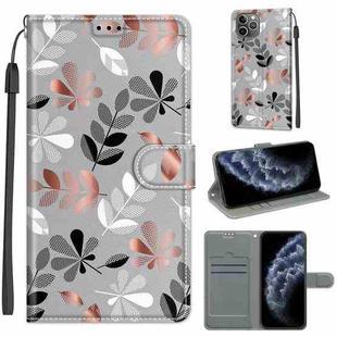 For iPhone 11 Pro Voltage Colored Drawing Magnetic Clasp Horizontal Flip PU Leather Case with Holder & Card Slots (C19 Material Flower)