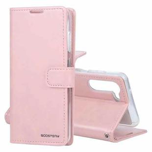 For Samsung Galaxy S21 FE GOOSPERY BLUE MOON Crazy Horse Texture Horizontal Flip Leather Case with Holder & Card Slot & Wallet(Pink)