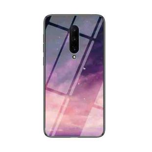 For OnePlus 7 Pro Starry Sky Painted Tempered Glass TPU Shockproof Protective Case(Dream Sky)