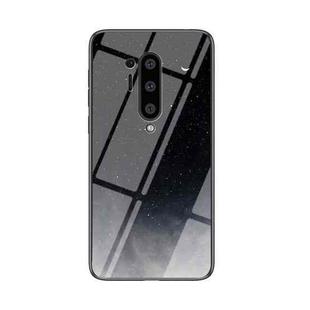 For OnePlus 8 Pro Starry Sky Painted Tempered Glass TPU Shockproof Protective Case(Star Crescent Moon)