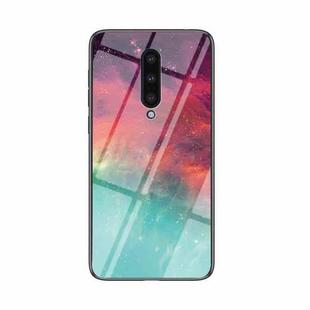 For OnePlus 8 Starry Sky Painted Tempered Glass TPU Shockproof Protective Case(Color Starry Sky)