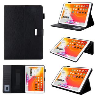 For iPad Pro 10.5 inch / iPad 10.2 Business Style Horizontal Flip Leather Case with Holder & Card Slot & Photo Frame & Wallet & Hand Strap & Sleep / Wake-up Function(Black)