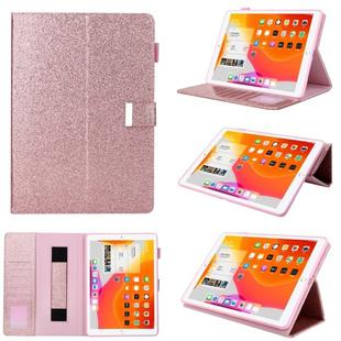 For iPad 5 / 6 / 7 / 8 / 9 Business Style Horizontal Flip Leather Case with Holder & Card Slot & Photo Frame & Wallet & Hand Strap & Sleep / Wake-up Function(Rose Gold)