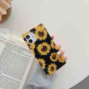 For iPhone 11 Pro Max Shockproof Square Protective Case (Sunflower)