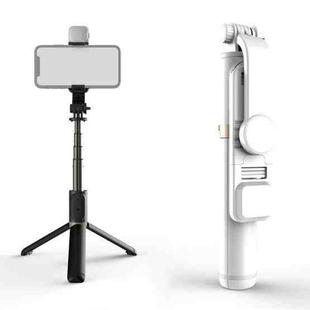 Q03S Fill Light Bluetooth Selfie Stick Tripod Mobile Phone Holder(White)