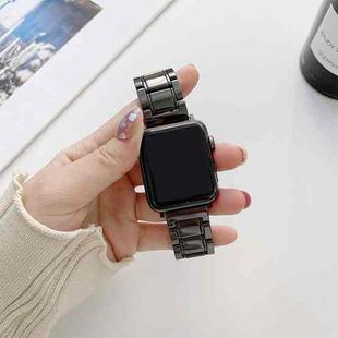 Five Beads Ceramic Steel Watch Band For Apple Watch Ultra 49mm / Series 8&7 45mm / SE 2&6&SE&5&4 44mm / 3&2&1 42mm(Black)