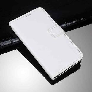 For vivo Y12S 2021 idewei Crazy Horse Texture Horizontal Flip Leather Case with Holder & Card Slots & Wallet(White)