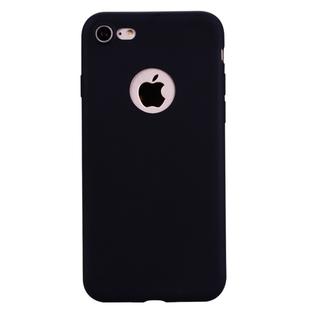 For iPhone SE 2022 / SE 2020 / 8 / 7 Candy Color TPU Case(Black)