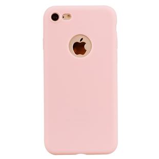 For iPhone SE 2022 / SE 2020 / 8 / 7 Candy Color TPU Case(Pink)