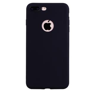 For iPhone 8 Plus / 7 Plus Candy Color TPU Case(Black)