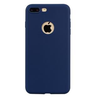 For iPhone 8 Plus / 7 Plus Candy Color TPU Case(Blue)