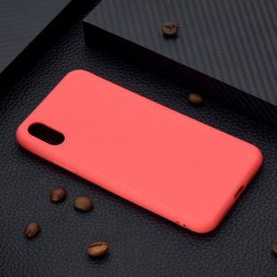 For iPhone X / XS Candy Color TPU Case(Red)