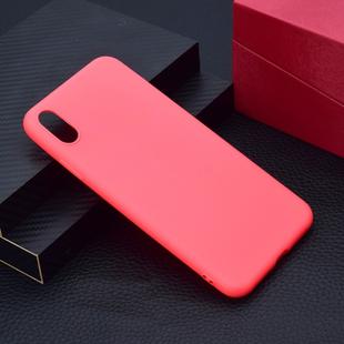 For iPhone XS Max Candy Color TPU Case(Red)