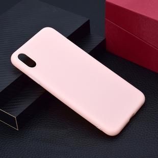 For iPhone XS Max Candy Color TPU Case(Pink)