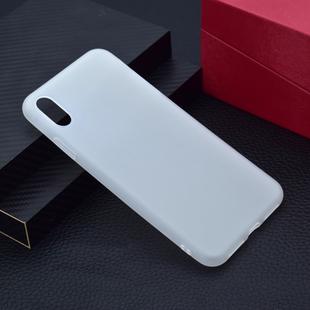 For iPhone XS Max Candy Color TPU Case(White)