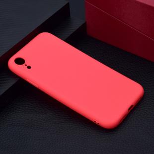 For iPhone XR Candy Color TPU Case(Red)