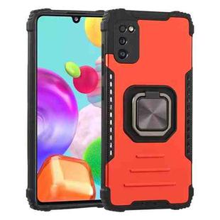 For Samsung Galaxy M31 / M21 / M30s Fierce Warrior Series Armor All-inclusive Shockproof Aluminum Alloy + TPU Protective Case with Ring Holder(Red)