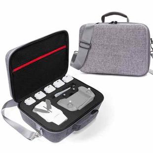 Grey Canvas Single Shoulder Storage Bag Shockproof Waterproof Travel Carrying Cover Hard Case for FIMI X8 Mini(Black + Black Liner)