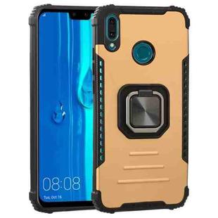 For Huawei Y9 (2019) / Enjoy 9 Plus / Enjoy 20e Fierce Warrior Series Armor All-inclusive Shockproof Aluminum Alloy + TPU Protective Case with Ring Holder(Gold)